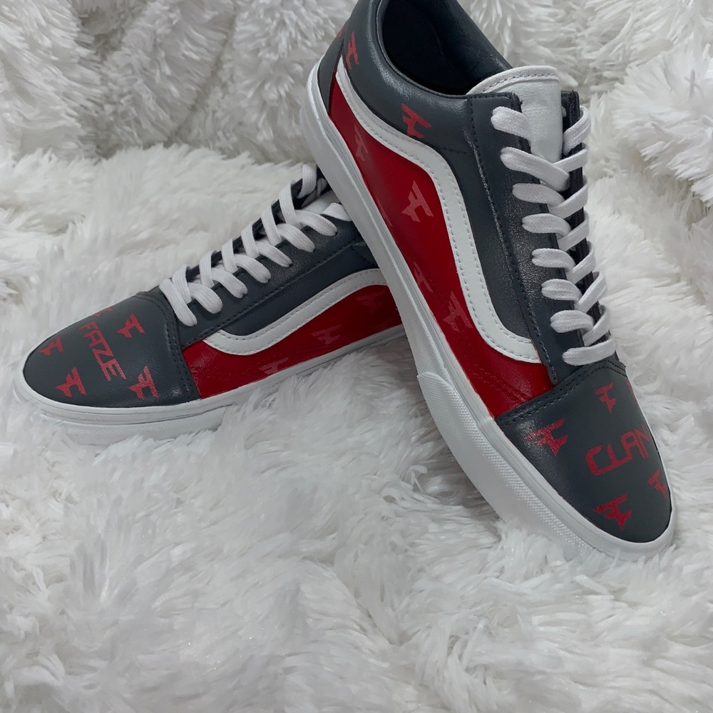 VANS OLD SKOOL CUSTOM FAZE CLAN INSPIRED LEATHER